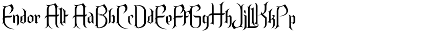 Endor Alt font