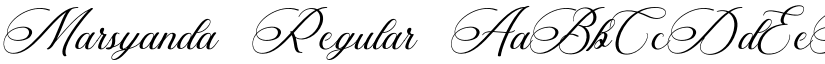 Marsyanda Regular font