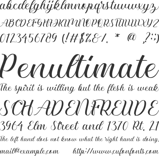 Herfyna font preview