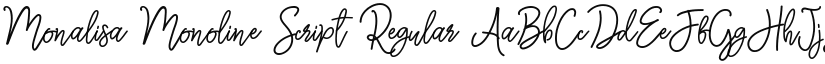 Monalisa Monoline Script Regular font