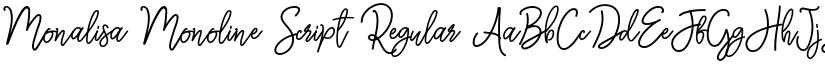 Monalisa Monoline Script font download