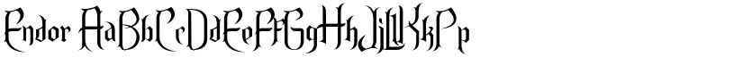 Endor font