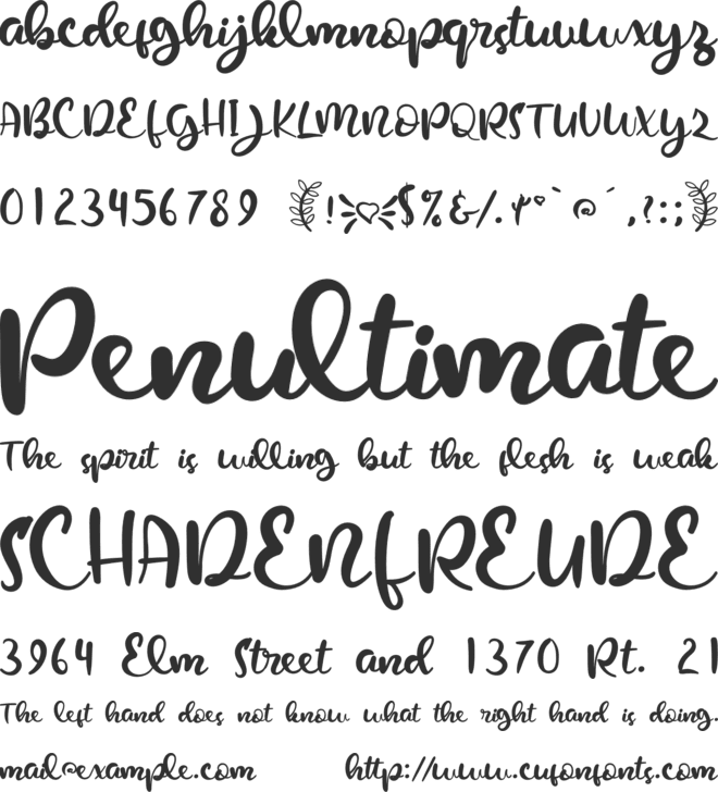 Love Grows font preview