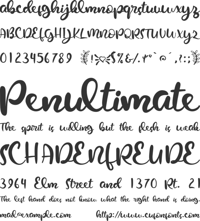 Love Grows font preview