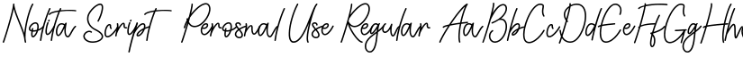 Nolita Script - Perosnal Use font download