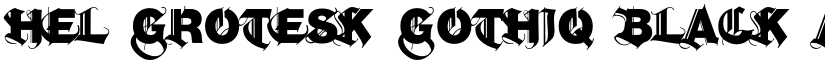 Hel Grotesk Gothiq Black font