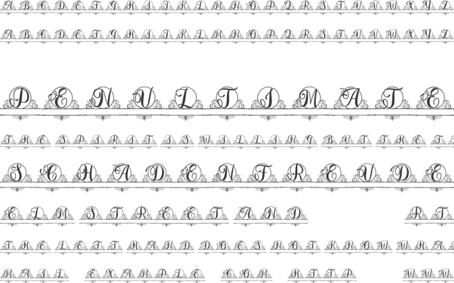 Berlin Monogram font preview