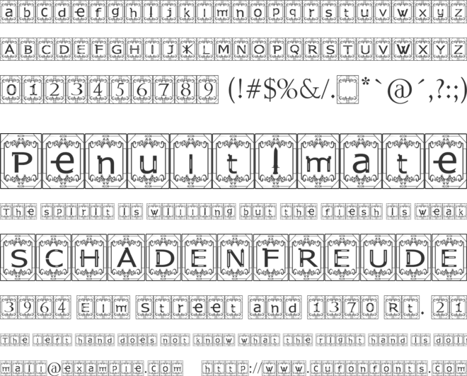 Kingsland Timur font preview