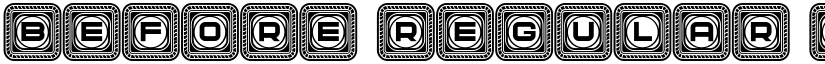 Before Regular font
