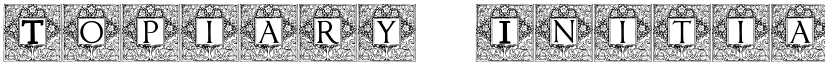 Topiary_Initials Normal font