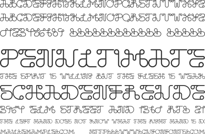 Dobilas font preview