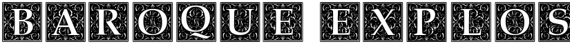 Baroque Explosion Regular font