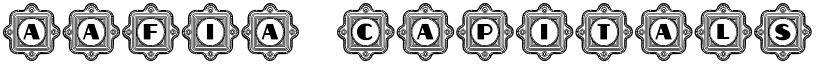 Aafia Capitals Regular font