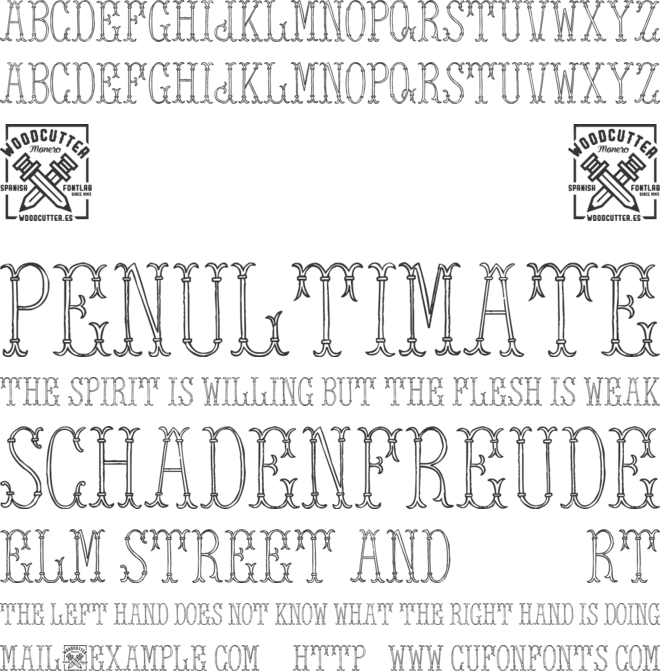 Tower of London font preview