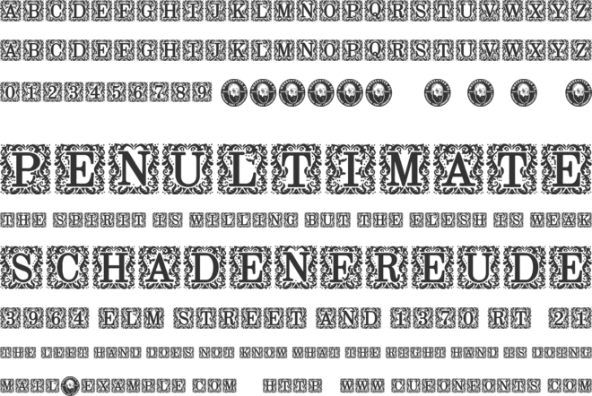 Fine Books font preview