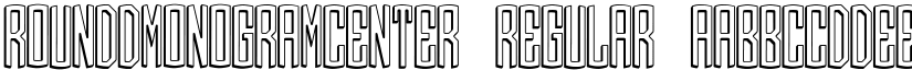 Round_3D_Monogram_Center font download