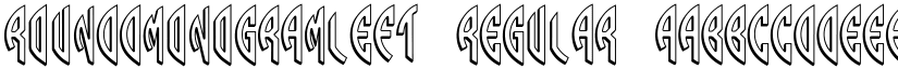 Round_3D_Monogram_Left Regular font