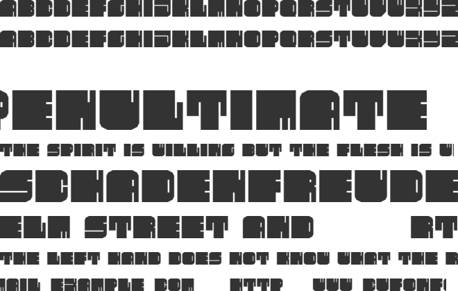 Fleshy Pad font preview