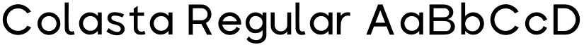 Colasta Regular font