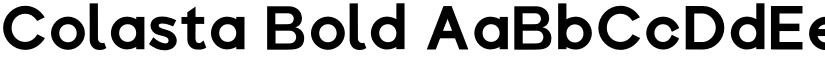 Colasta Bold font