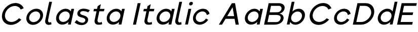 Colasta Italic font