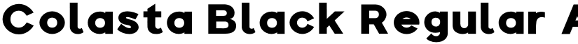 Colasta Black Regular font