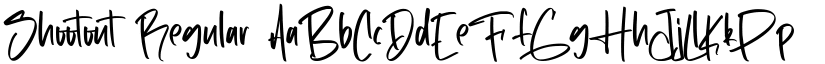Shootout Regular font