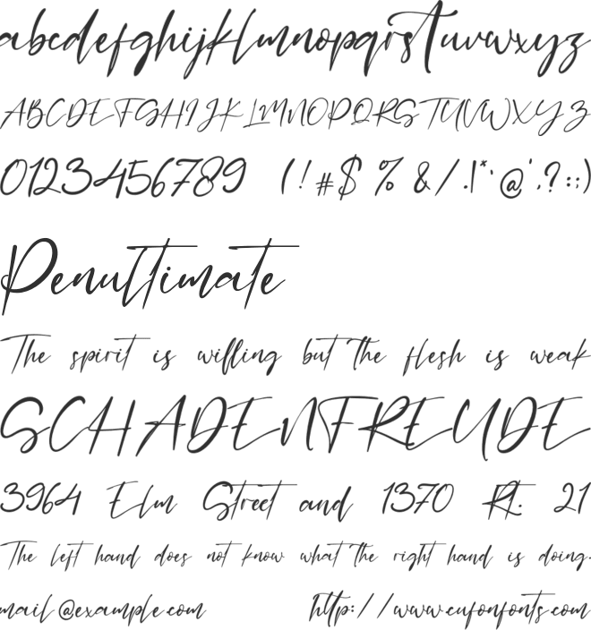 Goodness Matters font preview