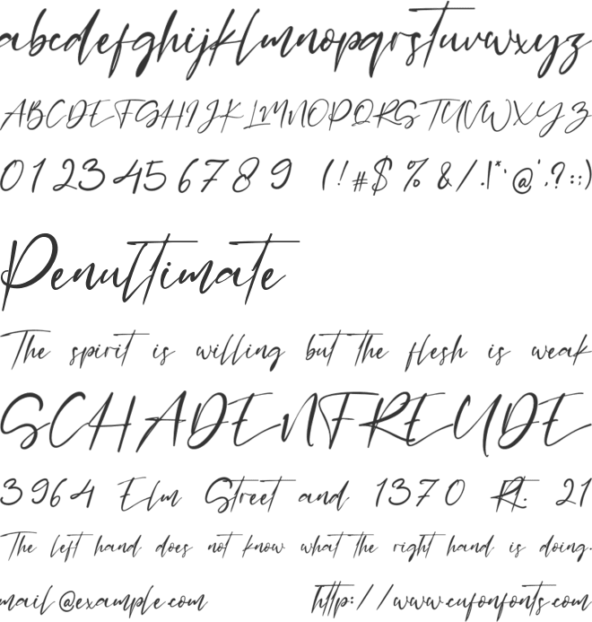 Goodness Matters font preview