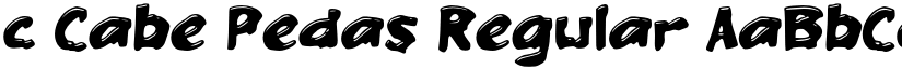 c Cabe Pedas Regular font