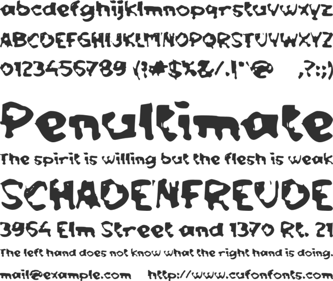 c Chromatic font preview