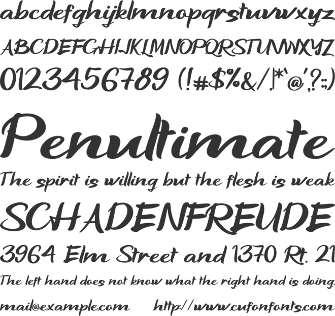 Naingolan font preview