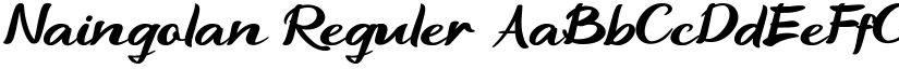 Naingolan Reguler font