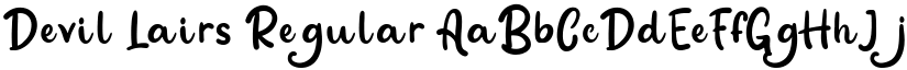 Devil Lairs Regular font