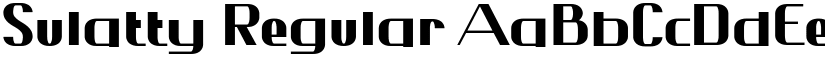 Sulatty Regular font