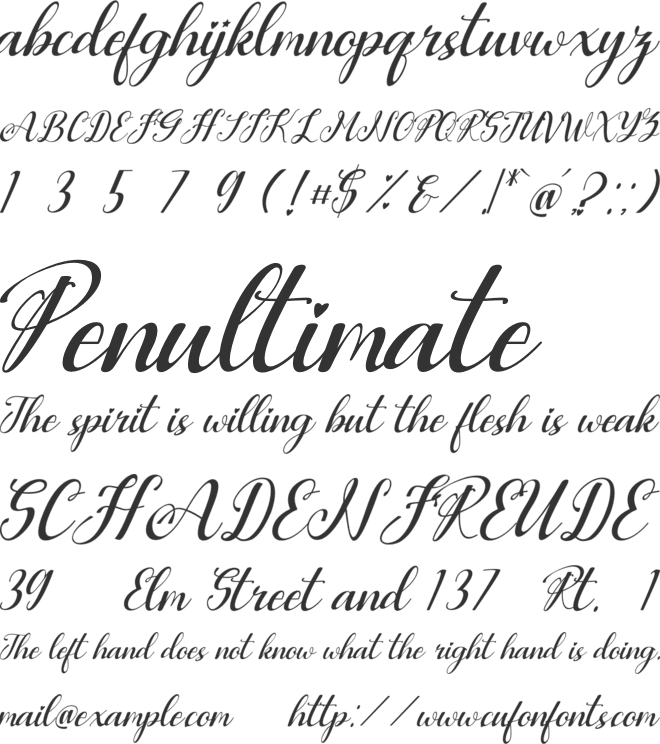 Baby Lelucky font preview