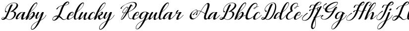 Baby Lelucky Regular font