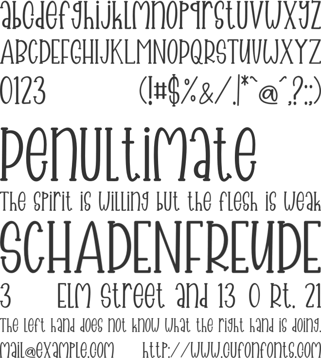 Beach Charm font preview