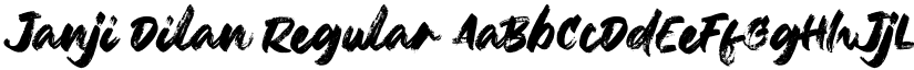 Janji Dilan Regular font