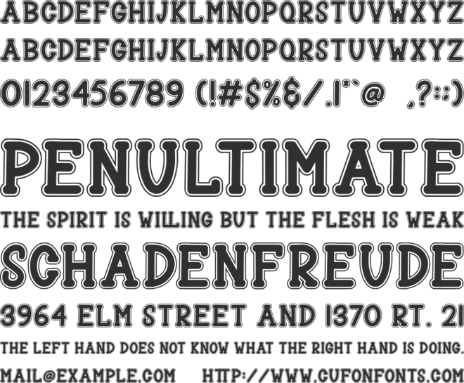 Schoolkid font preview