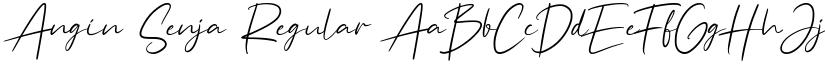 Angin Senja Regular font