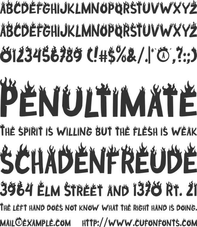 Steak House font preview