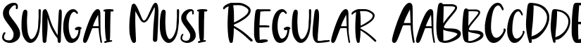 Sungai Musi Regular font