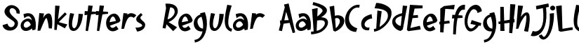 Sankutters Regular font