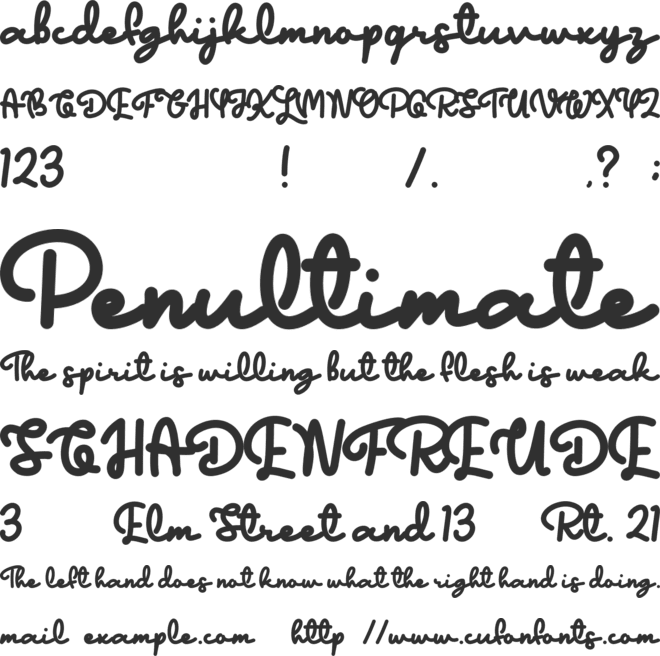 Lonely Star - Personal Use font preview