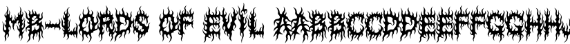 MB-Lords Of Evil font