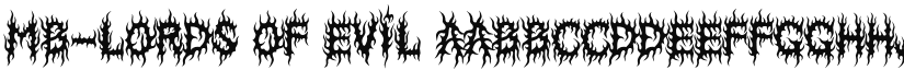 MB Lords Of Evil font download