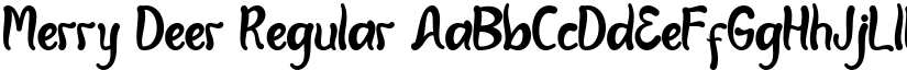 Merry Deer Regular font