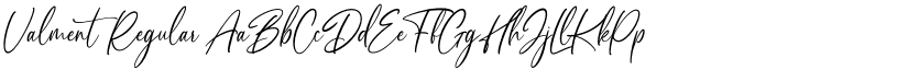 Valment Regular font