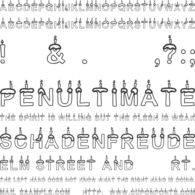 TimeToParty font preview